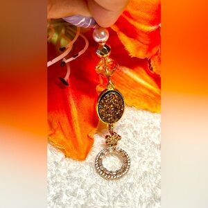 ♻️Reclaimed/repurposed pendant-Druzy